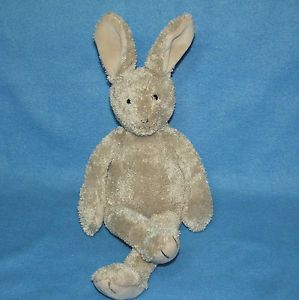 Pottery Barn Kids Taupe 16" Baxter Bunny Rabbit Tan Plush Stuffed Brown EXC Cond