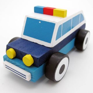 New Hand Made Wooden Puzzle Fire Truck Ambulance Car Baby Kids Educational Toys