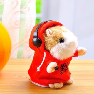 MC DJ Rapper Wear Clothes Hamster Talking Toy for Kids Early Learning