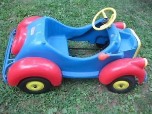 Vintage 1975 Pines Antique Toy Childs Childrens Pedal Car Plastic Metal Ride In