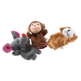 Baby Kids Child Educational Toys Finger Puppet Plush Learn Cartoon Animal Dolls
