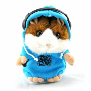 Cool DJ Pet Speak Talking Record Electronic Hamster Plush Kids Toy Gift