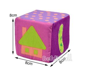 Baby Kids Children Soft Cloth Animal Digital Pattern Stacking Blocks Toys BE0D