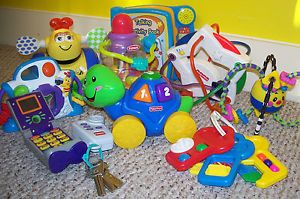 Lot of 10 Baby Toddler Toys Learning Musical Fisher Price Playskool Camera Keys