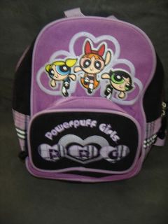 Powerpuff Girls Nickelodeon Mini Backpack Bookbag Bag Black Purple Girls Kids
