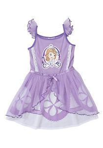 Girls Dress Up Disney Princess Sofia The First Nightie Pyjamas 3 4 5 6 7 8 New