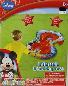 Disney Mickey Mouse Inflatable Kids Bean Bag Toss Indoor Outdoor 28 x 20