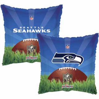 NFL Seattle Seahawks 18" Square Shape Mylar Foil Balloon Football Party Supply