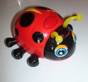 Red Lady Bug Ladybug Light Sound Kid Baby Developmental Moving Toy Radio Shack