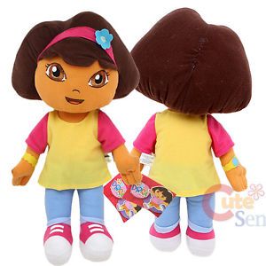 Dora The Exlpore Dora Plush Doll 12" Stuffed Toy Jean Yellow Shirts