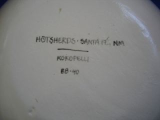 2 Hotsherds Pottery Bowls Santa FE Southwest Mesa Verde Co Kokopelli Art Deco