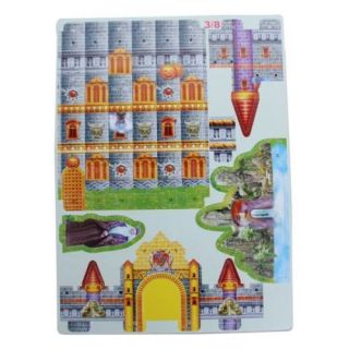 3D 3 Dimensional Puzzle Jigsaw Toy DIY Educational Toys for Kid Fantastic Castle
