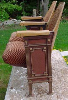 Antique Art Deco Church Folding Pew Seats Made by American Seating Company