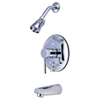 Elements of Design Concord Single Handle Pressure Balanced Tub and Shower Faucet with Diverter   KB4630DL