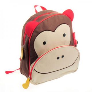 Zoo Animal Boys Girls Monkey Backpack School Bag Kids Rucksack Lunch Bag Canvas