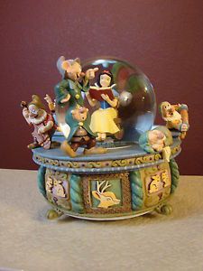 Snow White and The Seven Dwarfs Rocking Chair Disney Musical Snowglobe