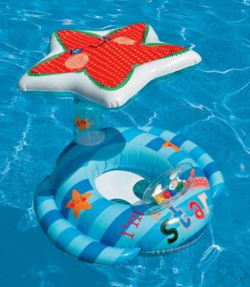 Intex Lil Star Baby Float Inflatable Swimming Pool Tube Raft w Canopy 56582EP