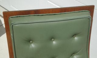 Vintage Green Mid Century Modern Bentwood Scoop Chair Baughman Era Plywood