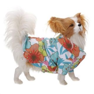 Hawaiian Floral Color Blossom Pet Dog Shirt Camp Shirt Party Clothes Apparel S