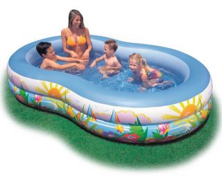 Intex Swim Center Inflatable Paradise Seaside Kids Swimming Pool 56490EP