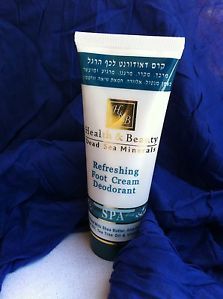 Dead Sea Minerals Health Beauty Refreshing Foot Cream Deodorant Spa 3 4 FL Oz