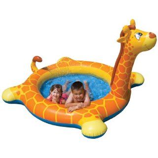 New Kiddie Adventure Kids Toddlers Play Swim Pool Large Yard Inflatable Giraffe