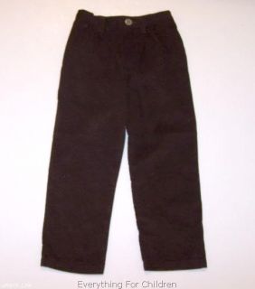 Boys Kelly's Kids Dark Brown Pants 5 New Dress Corduroy