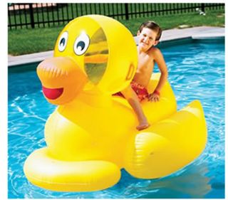 4 Swimline 9062 Inflatable Swimming Pool Giant Ducky Ride on Floating Toy Rafts