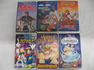 Lot of 110 Children's Kids VHS Tapes Cartoons Movies Disney Toy Story Many More