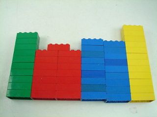 Lot of 191 Lego Duplo Blocks w Bucket Bricks Preschool Building Little Kids Toys