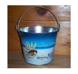 Corona Extra Presents Kenny Chesney Galvanized Beer Ice Bucket Cooler