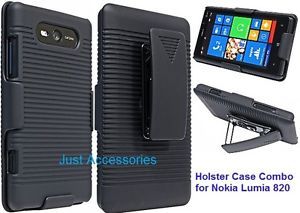 At T Nokia Lumia 820 Shell Holster Combo Belt Clip Holster Case
