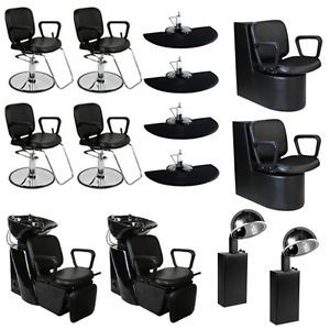New Salon Equipment Styling Chair Mat Trolley Station Shampoo Unit Bowl DP 70p