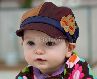 Top Baby Toddler Infants Boys Girls Newsboy Mixed Color Baseball Cap Beanie Hat