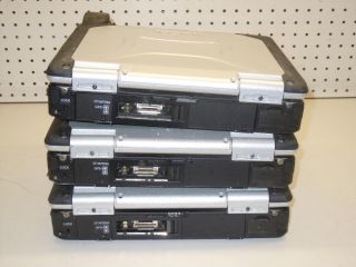 Lot of 3 Panasonic Toughbook CF 30 Laptop Core Duo 1 66GHz 3GB GPS