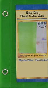 Heavy Duty Vinyl Shower Curtain Liner Lime Green
