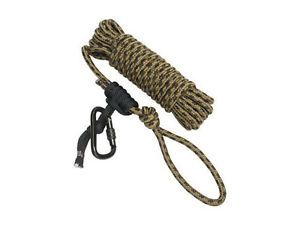 Hunter Safety Lifeline System Bow Hunting Tree Stand Rope New Prusik Carabiner