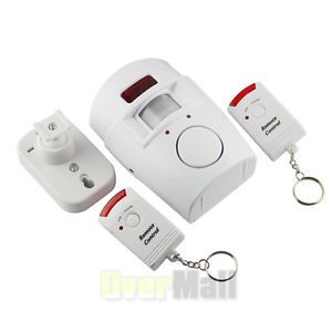 New Motion Sensor Alarm Infrared Remote Home Security