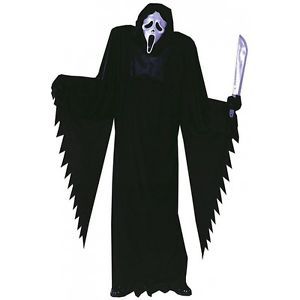 7 ft Ghost Face Costume Scream Adult Mens Scary Slasher Movie Horror Halloween