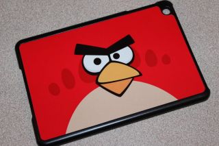 Custom Angry Birds Apple iPad Mini Back Hard Case Cover Black or White