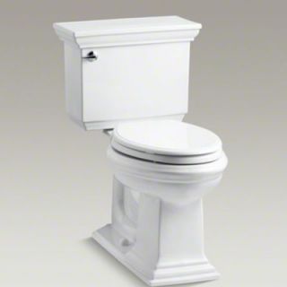 Kohler Memoirs Stately Comfort Height Two Piece Elongated 1.28 Gpf Toilet with Class Five Flush Technology and Left Hand Trip Lever