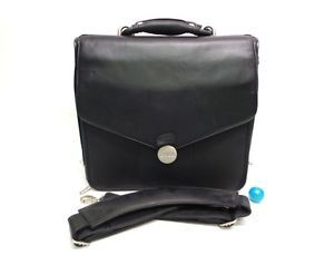 Genuine Dell 13" Black Deluxe Leather Protective Laptop Notebook Carry Case Bag