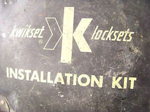 Kwikset Locket Sets Installation Kit Jig Chisel Bits Hole Saw Door Knob Kit
