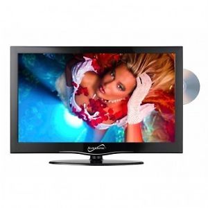 Supersonic 13" inch Portable LED HDTV HD TV DVD Television Combo AC DC 12V Volt