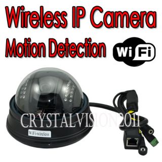 Dome Wireless WiFi IP Camera with Night Vision and Motion Detection Alarm Email