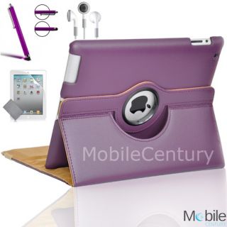 For Apple iPad Mini New 360 Degree Rotating PU Leather Case Cover w Swivel Stand