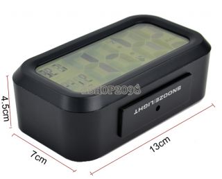 Hot Black Snooze Light Large LCD Digital Backlight Alarm Clock High Quality EP98