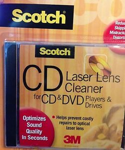 Scotch CD DVD Laser Lens Cleaner Cartridge MMMAV101