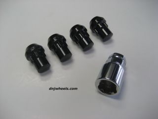 4 Black Tuner Lug Nut Wheel Locks 12x1 5mm Lexus IS250 is350 GS300 gs350 GS450