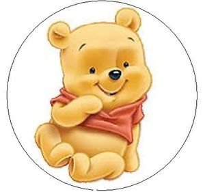 Baby Winnie The Pooh 1" Round Labels Seals Stickers